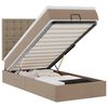 vidaXL Cama otomana com colch&atilde;o 90x190 cm couro artificial cappucino