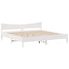 vidaXL Estrutura de cama c/ gavetas 180x200 cm pinho maci&ccedil;a branco