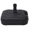 vidaXL Base para guarda-sol com areia/&aacute;gua 24 L preto