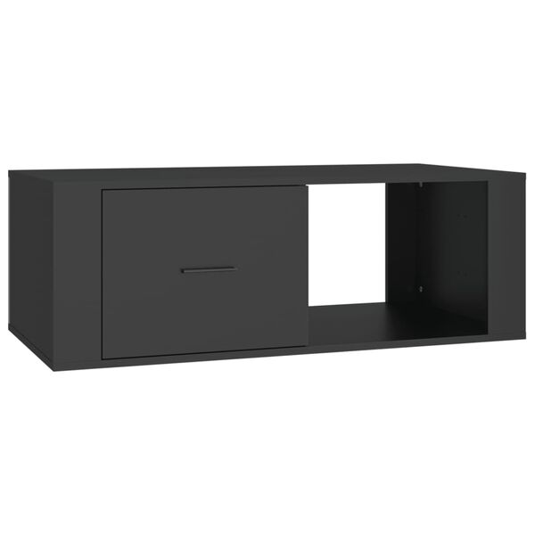 vidaXL Mesa de centro 100x50,5x35 cm derivados de madeira preto