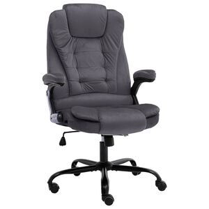vidaXL Cadeira de escrit&oacute;rio veludo cinzento-escuro