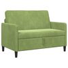 vidaXL Sofa com Armazenamento Verde Claro 122 x 78 x 87 cm Poli&eacute;ster
