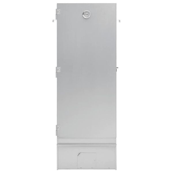 vidaXL Defumador BBQ c/ aparas madeira 44,5x29x110 cm a&ccedil;o galvanizado