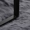 vidaXL Tapete Sint&eacute;tico de Pele de Ovelha Tafalla Antracite &Oslash; 160 cm