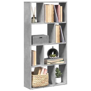 vidaXL Estante 60x20x120,5 cm derivados de madeira cinzento cimento