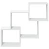 vidaXL Armário de parede 78x18x71 cm derivados de madeira branco
