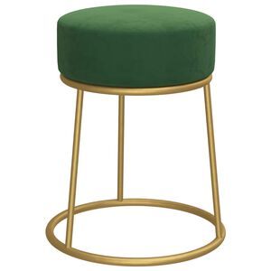 vidaXL Banqueta redonda veludo verde