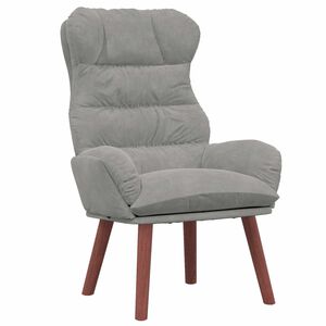 vidaXL poltrona Cinzento-claro 69 x 74 x 93 cm Veludo