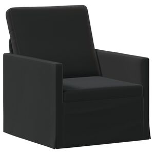vidaXL Sof&aacute; de solteiro Preto 70 x 81 x 82 cm Veludo (V)