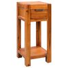 vidaXL Mesa de apoio madeira de ac&aacute;cia maci&ccedil;a 30x30x70 cm