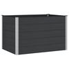 vidaXL Canteiro de jardim elevado Preto 150 x 100 x 91 cm