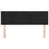 vidaXL Cabeceira de cama 2 pcs veludo 72x5x78/88 cm preto