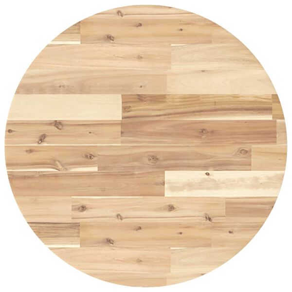 vidaXL Tampo de mesa redondo &Oslash;60x4 cm madeira de ac&aacute;cia maci&ccedil;a