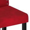 vidaXL Cadeiras de jantar 4 pcs veludo vermelho tinto