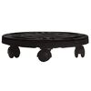 vidaXL Carrinho para plantas com rodas di&acirc;metro 30 cm 170 kg preto