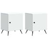 vidaXL Arm&aacute;rio de Cabeceira 2 pcs Branco 43 x 34,5 x 50 cm