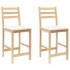 vidaXL Cadeiras de Jantar 2 pcs Natural 40 x 47,5 x 99,5 cm