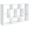 vidaXL Prateleira de parede 85x16x52,5 cm derivados de madeira branco