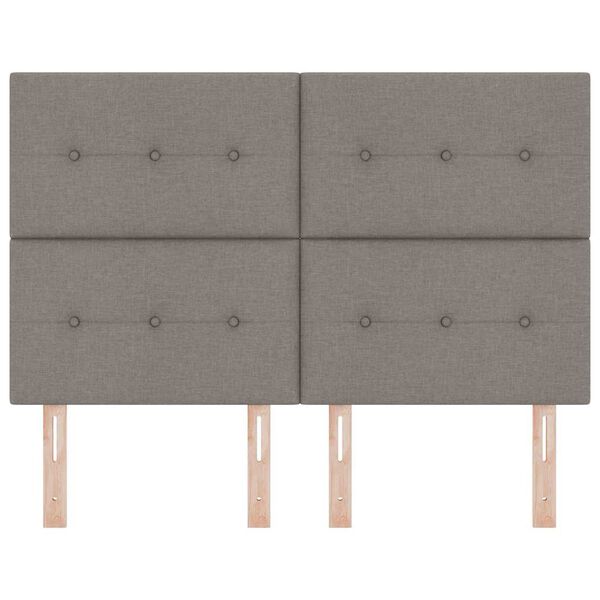 vidaXL Cabeceira Cinzento-acastanhado 144 cm Couro Sint&eacute;tico