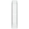 vidaXL Cesto gabi&atilde;o arqueado 150x50x220/240 cm ferro galvanizado