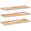 vidaXL Prateleira flutuante 3pcs 100x30x2cm ac&aacute;cia maci&ccedil;a n&atilde;o tratada