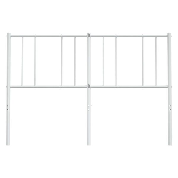 vidaXL Cabeceira de substitui&ccedil;&atilde;o 135 cm metal branco