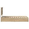 vidaXL Cama com Armazenamento com gaveta Carvalho Sonoma 75 x 190 cm