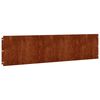 vidaXL Bordas de relvado 10 pcs 25x103 cm a&ccedil;o corten flex&iacute;vel