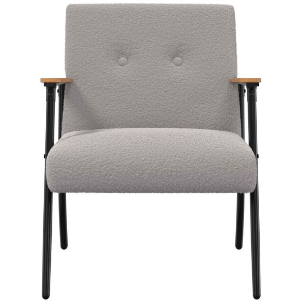 vidaXL poltrona Cinzento-claro 59 x 75 x 78 cm