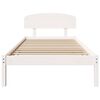 vidaXL Estrutura da Cama Branco 90 x 190 cm Madeira de Pinheiro S&oacute;lida