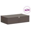 vidaXL Caixa de Armazenamento 24 pcs Cinzento 70 x 40 x 18 cm