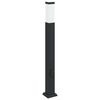 vidaXL Lumin&aacute;ria de poste com tomada, 80 cm, preta, IP44