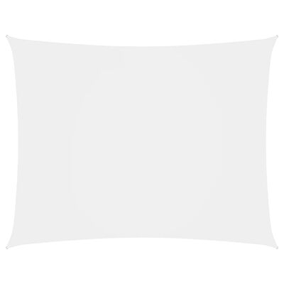 vidaXL Para-sol estilo vela tecido oxford retangular 2,5x4 m branco
