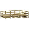 vidaXL 8 pcs conjunto sof&aacute;s de jardim madeira de pinho impregnada