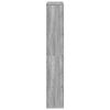 vidaXL Estante 72x20x120,5 cm derivados de madeira cinzento sonoma