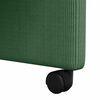 vidaXL Cadeiras de Jantar com Rodas 2 pcs Cinza verde 57 x 66 x 94 cm