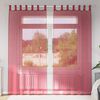 vidaXL Cortinas de voile com laços 2 pcs vermelho tinto 140x245 cm