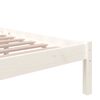 vidaXL Estrutura de cama 90x200 cm madeira maci&ccedil;a branco