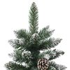 vidaXL &Aacute;rvore de Natal Artificial Verde 210 cm PVC, Pl&aacute;stico e A&ccedil;o