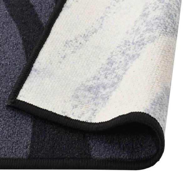 vidaXL Tapete/passadeira 80x200 cm preto