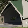 vidaXL Tenda Teepee com telhado Verde e Branco 490 x 410 x 210 cm