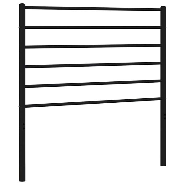 vidaXL Cabeceira de cama 100 cm metal preto