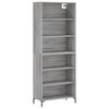 vidaXL Arm&aacute;rio alto 69,5x32,5x180cm derivados madeira sonoma cinzento
