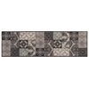 vidaXL Tapete de Cozinha Mosaico preto 300 x 60 cm 100% Poliamida