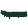 vidaXL Box Cama primavera com Colch&atilde;o Verde Escuro 140x210 cm Veludo