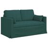vidaXL Sof&aacute; 120cm 2 pcs Verde Escuro Metal