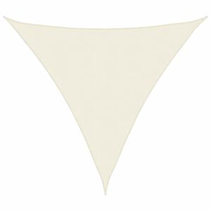 vidaXL Guarda-sol tecido Oxford triangular 3,6x3,6x3,6 m creme