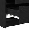 vidaXL Mesa de Maquiagem com gaveta Carvalho preto 78.5 x 41 x 135 cm