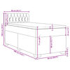 vidaXL Cama box spring com colchão solteiro veludo cinzento-escuro