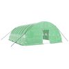 vidaXL Estufa com estrutura de a&ccedil;o 48 m&sup2; 8x6x2,85 m verde